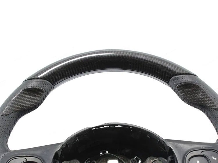 FIAT 500 Steering Wheel Thumb Grip Covers Carbon Fiber EU Model